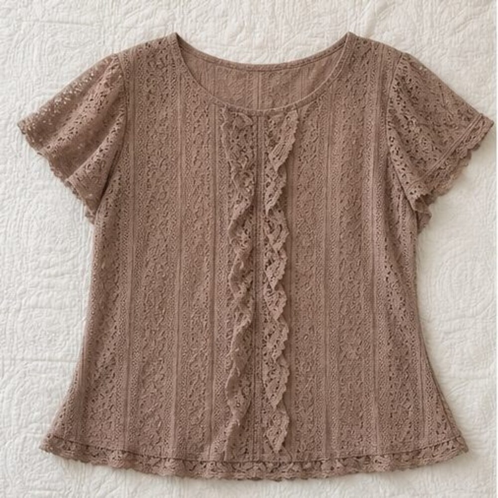 Taupe Wrap Blouse